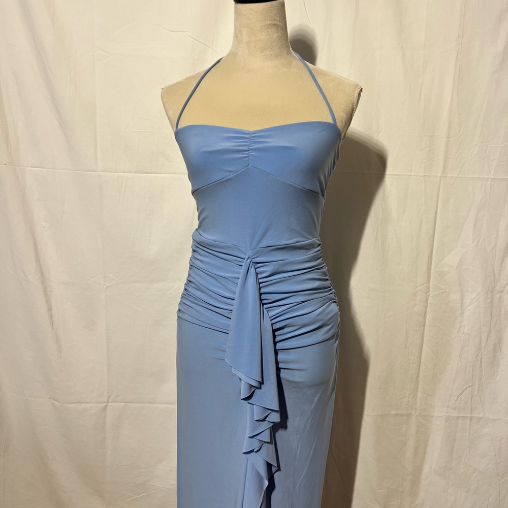 Fashion Nova Light Blue Maxi Dress